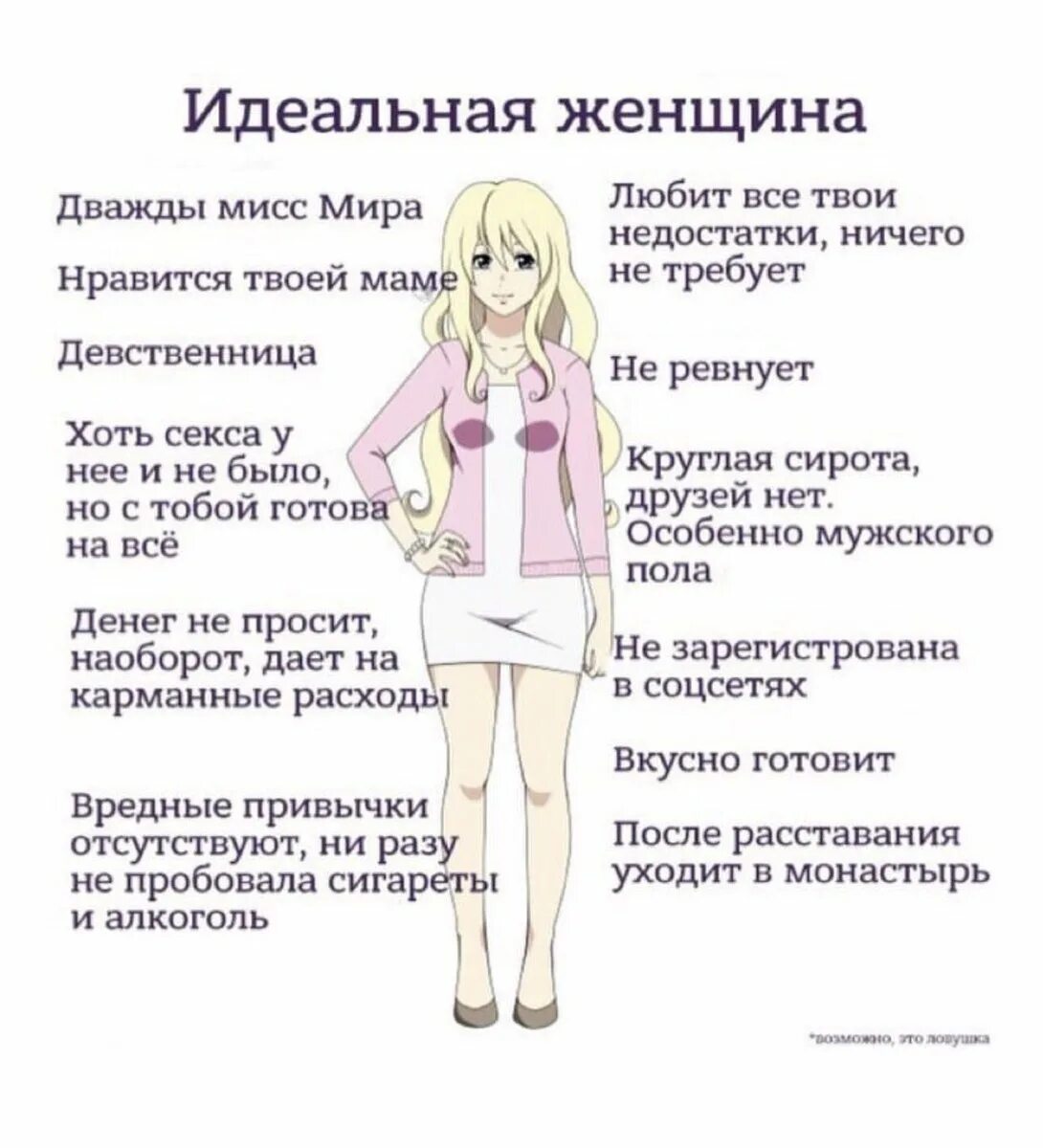 Опишите идеальную девушку. Опишите идеальную девушку