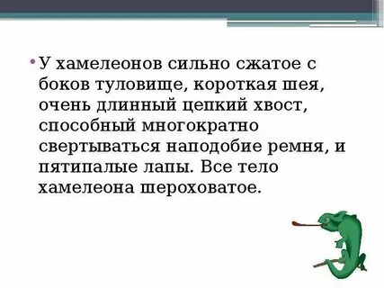 Сочинение хамелеон