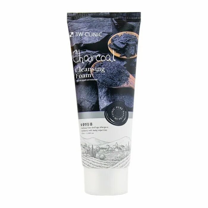 3w Clinic Charcoal Cleansing Foam 100ml. 3w Clinic пенка с углем. Пенка 3w Clinic с углём 100. Пенка для умывания с древесным углем 3w Clinic Charcoal Foam Cleansing. Cleansing charcoal