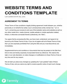 Our terms