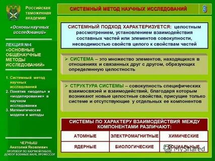 Научная основа теории