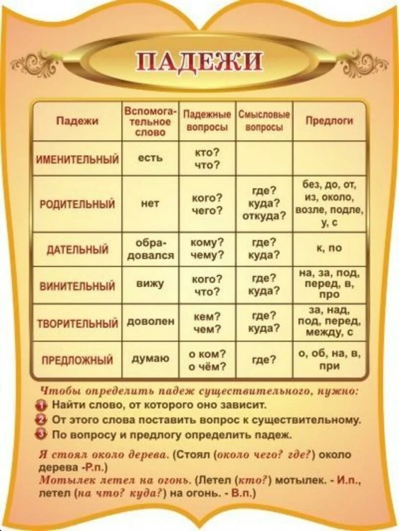 Продукты какой падеж. Падежи русского языка. Памятка падежи. Падежи русского языка таблица. Таблица падежей с вопросами и предлогами.