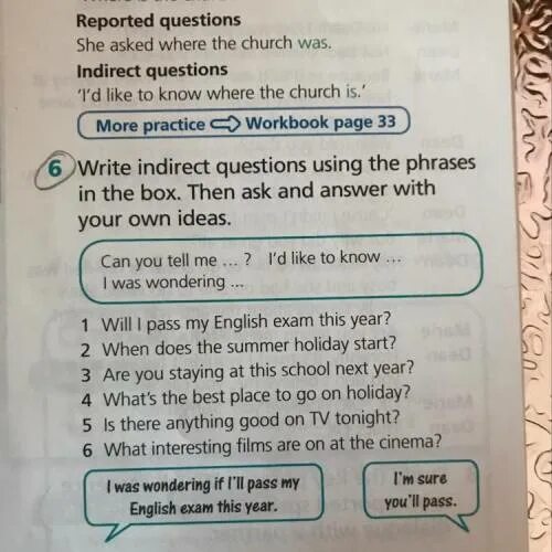 Write indirect questions.. Ask and answer questions using the. Answer the questions. Use the information from the Box. Write indirect questions start with. 10 ask the questions