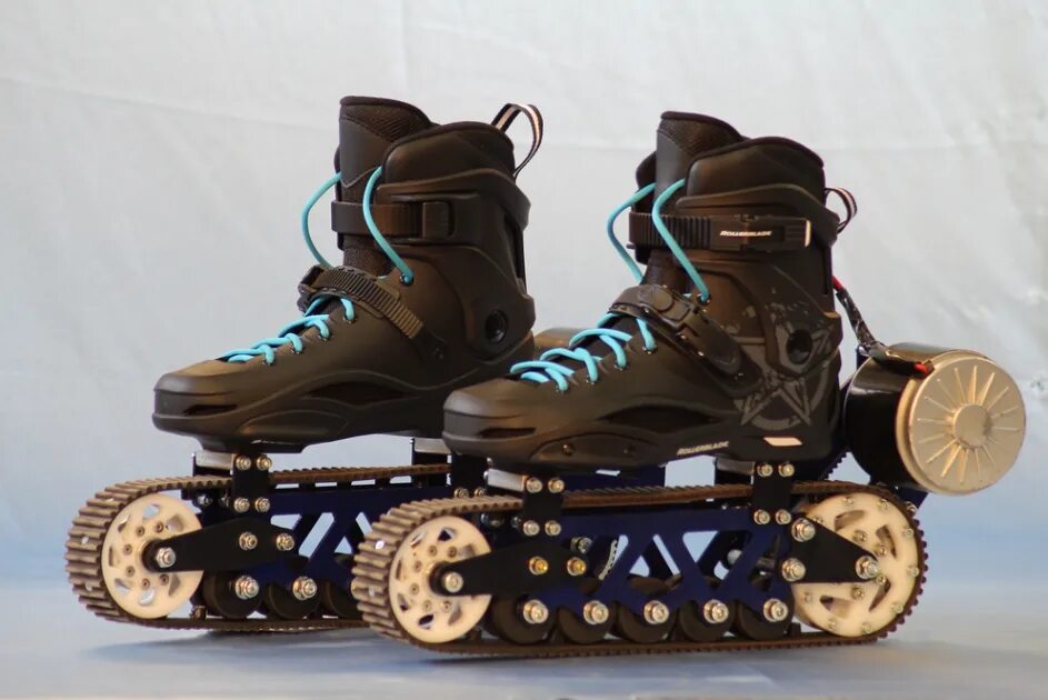 4x4 Gladiator — «электросамокат». Rollerblade ролики 29-34. Роликовые коньки для бездорожья. Роликовые коньки на гусеницах.