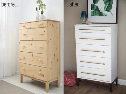 I went for another IKEA hack on the Tarva dresser - this time on the taller...