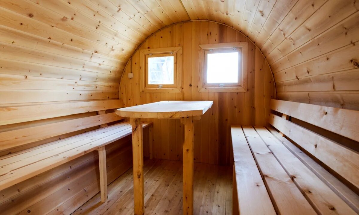 баня бочка изнутри