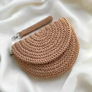 Сумка из шнура узор