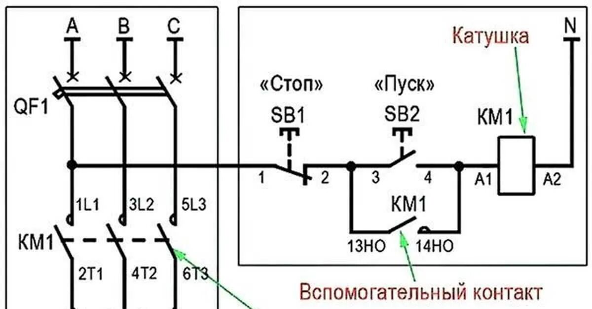 Схема магнитного пускателя 380в. Схема подключения пускателя через кнопку пуск 220. схема подключения трехфазного двигателя через магнитный пускатель 220. схема подключения двигателя через пускатель с кнопкой. схема подключения двигателя через магнитный пускатель 220.