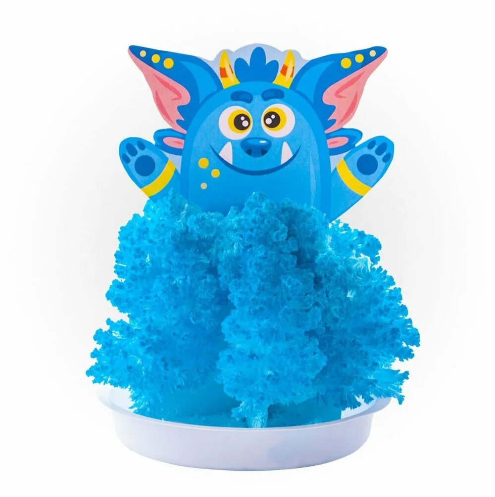 "голубой монстрик". выращивание кристаллов монстрики. монстрики. лори монстрики кристаллов. монстрики для опытов растущие кристаллы.