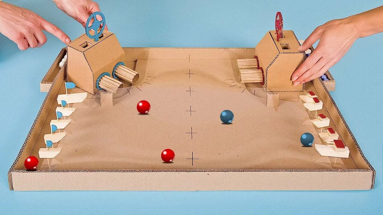 Играть самодельную How to Make Gumball Game from Cardboard YouTube
