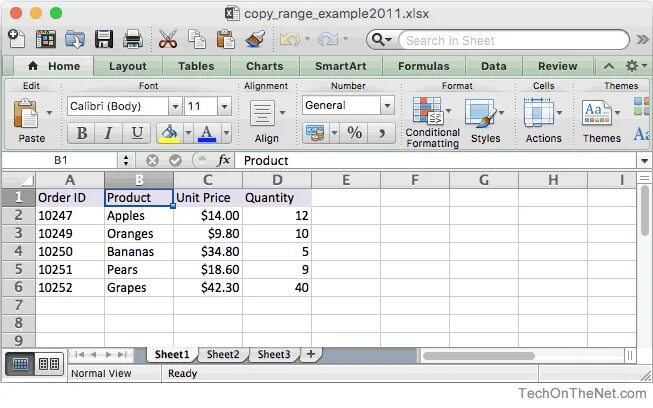 Range пример. Excel 2011. эксель 2011. excel mac. example of a range in excel.