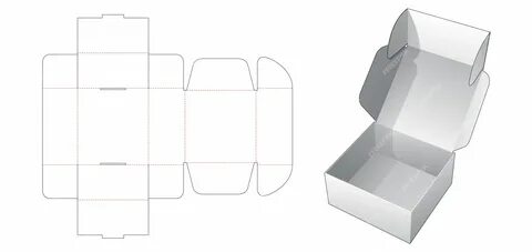 Шаблон развертки коробки