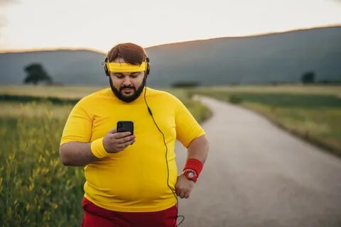 Overweight people wear sweaters