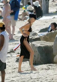 Charlotte McKinney - Seen at the beach in Santa Monica. 