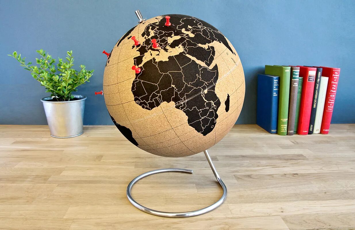 Пробковый Глобус Cork Globe. Необычные предметы интерьера. География Глобус. Необычный Глобус.