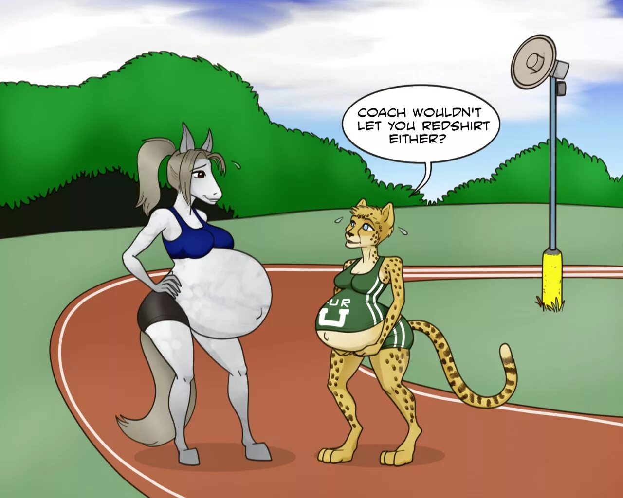 Pregnant furry 18