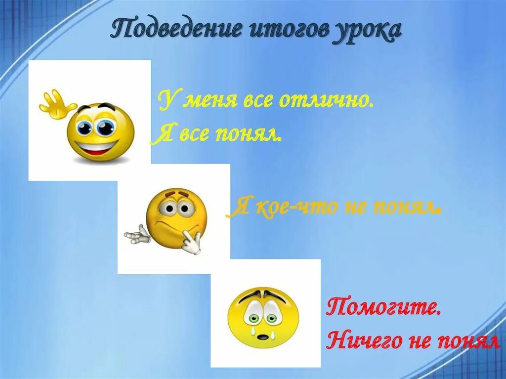 Итог урока 1 класс. Итог урока смайлики. итог урока презентация. итог урока картинка. подведем итоги урока.