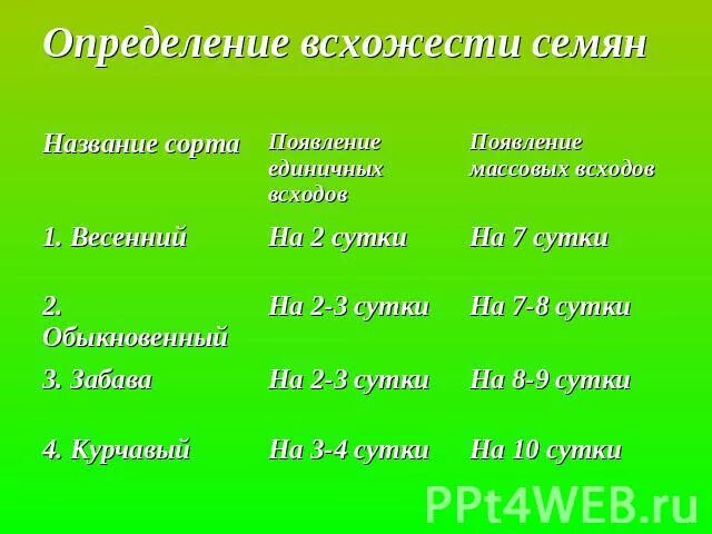 Практическая работа определение всхожести семян культурных растений. Определение всхожести семян. Оценка всхожести семян. Как определить всхожесть семян. Как определяется всхожесть семян.