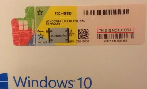 Windows 10 oem