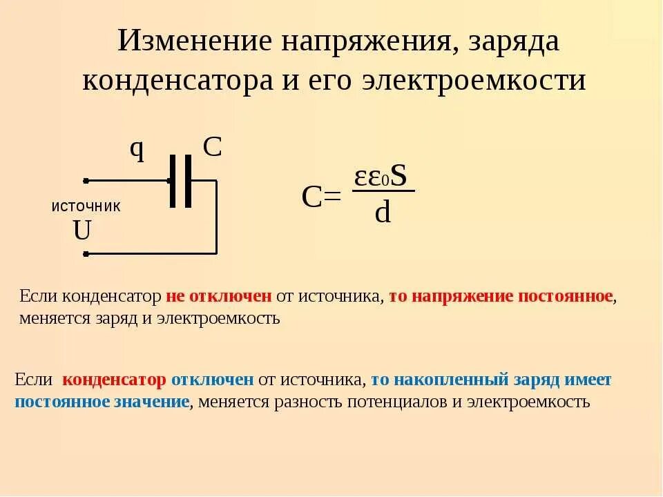 Как изменится напряженность если увеличить заряд. Изменение напряжения на конденсаторе. как определить напряжение заряд и емкость конденсатора. заряд и напряжение на конденсаторе. как определить напряжение заряд и емкость конденсатора формула.