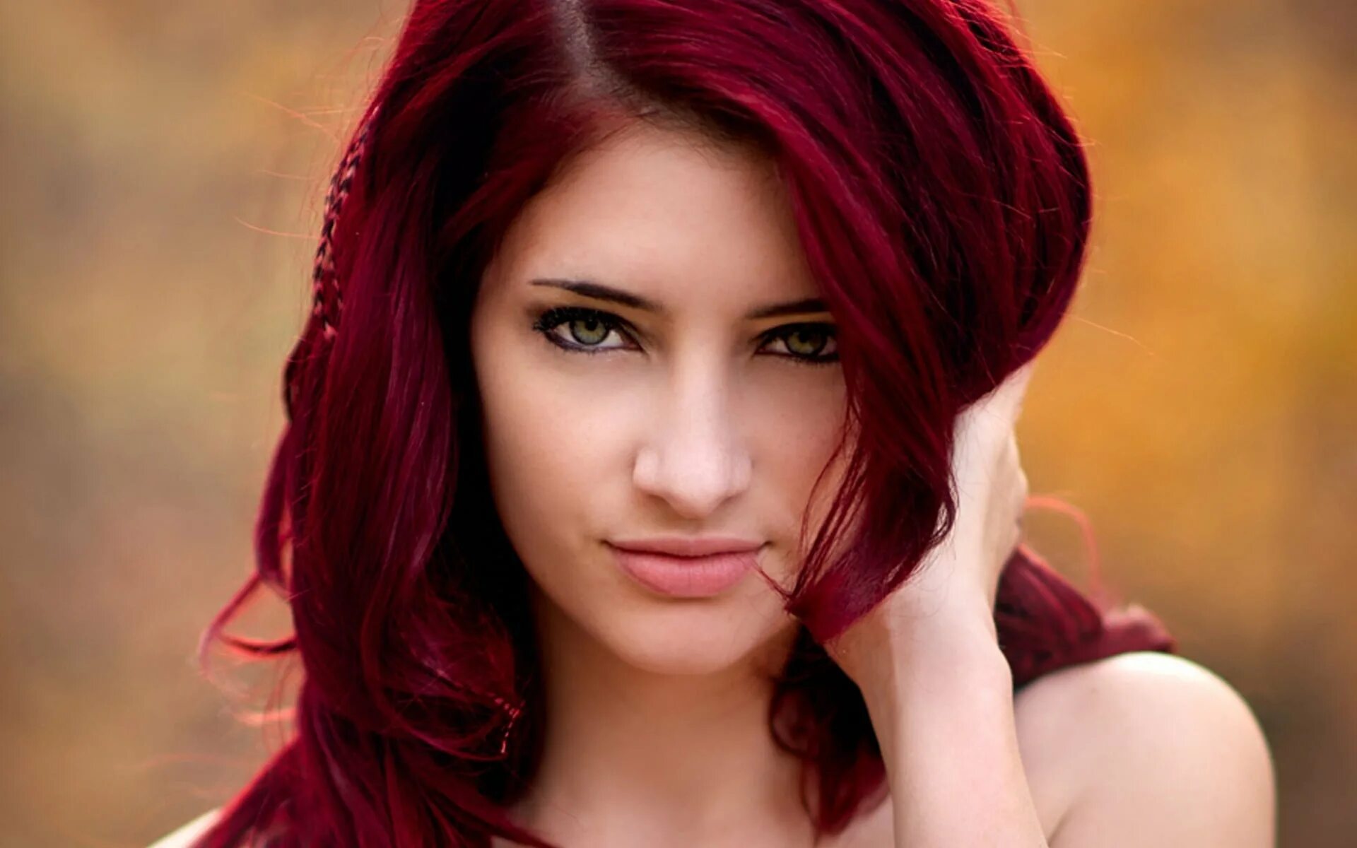 Blacked red hair