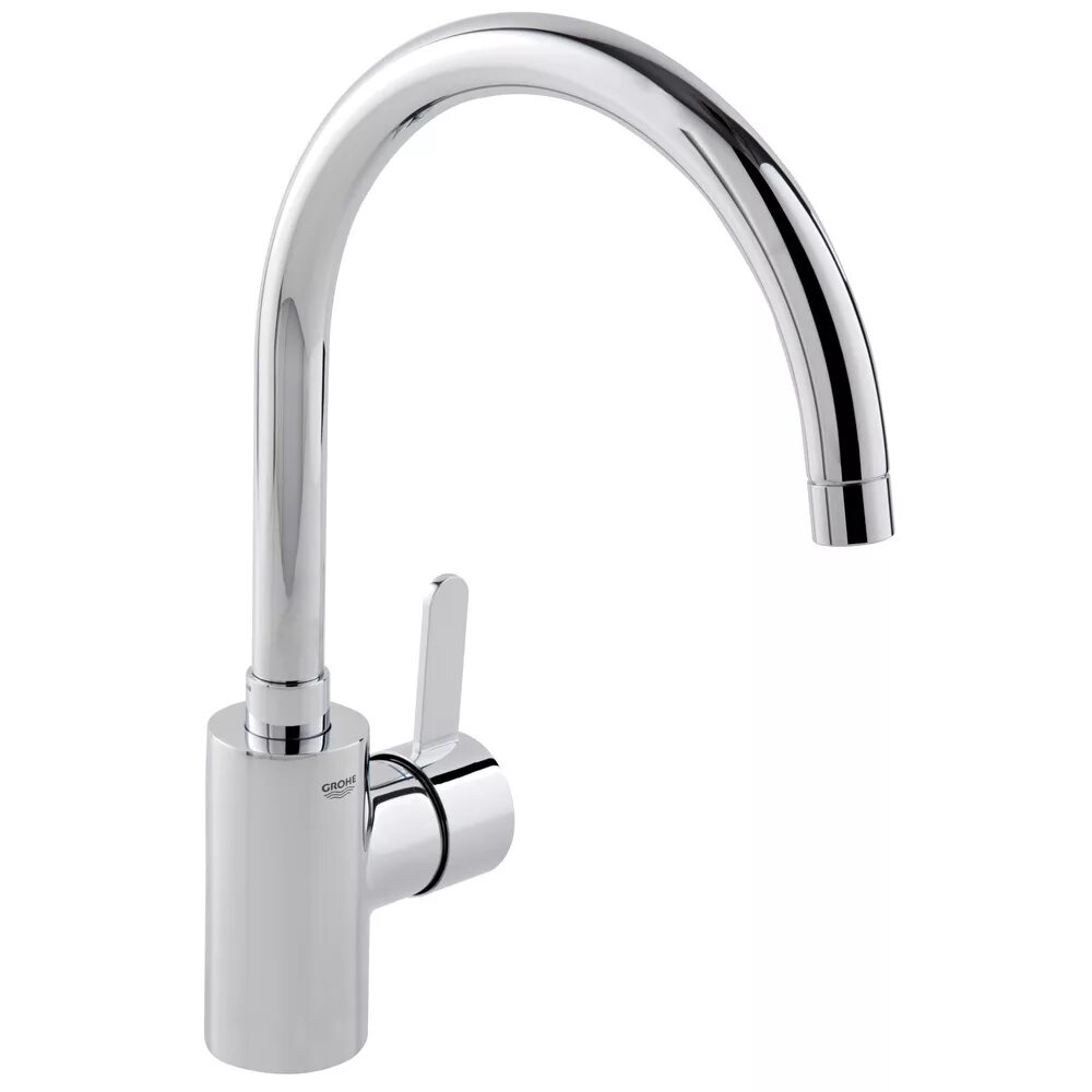 Смеситель кухонный высокий. 32843000 Grohe. Eurosmart Cosmopolitan 32847000. Смеситель для кухни Grohe Eurosmart Cosmopolitan. 32843002 Grohe.