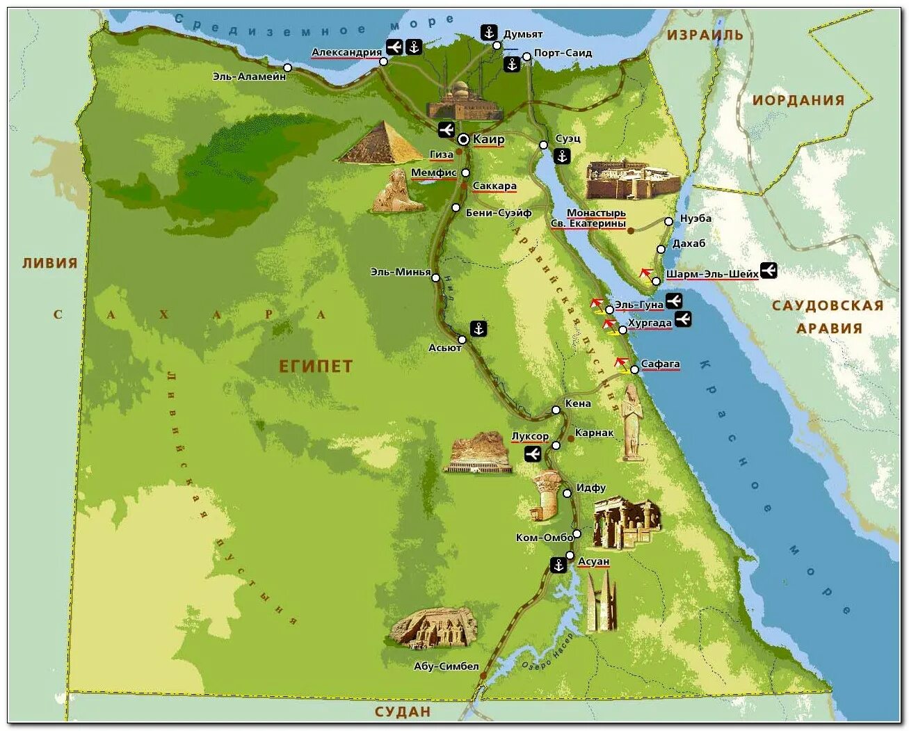 Шарм каир расстояние. Туристическая карта Египта. Курорты Египта на карте. Карта Египта на русском языке с городами и курортами. Карта Египта на русском языке с городами.