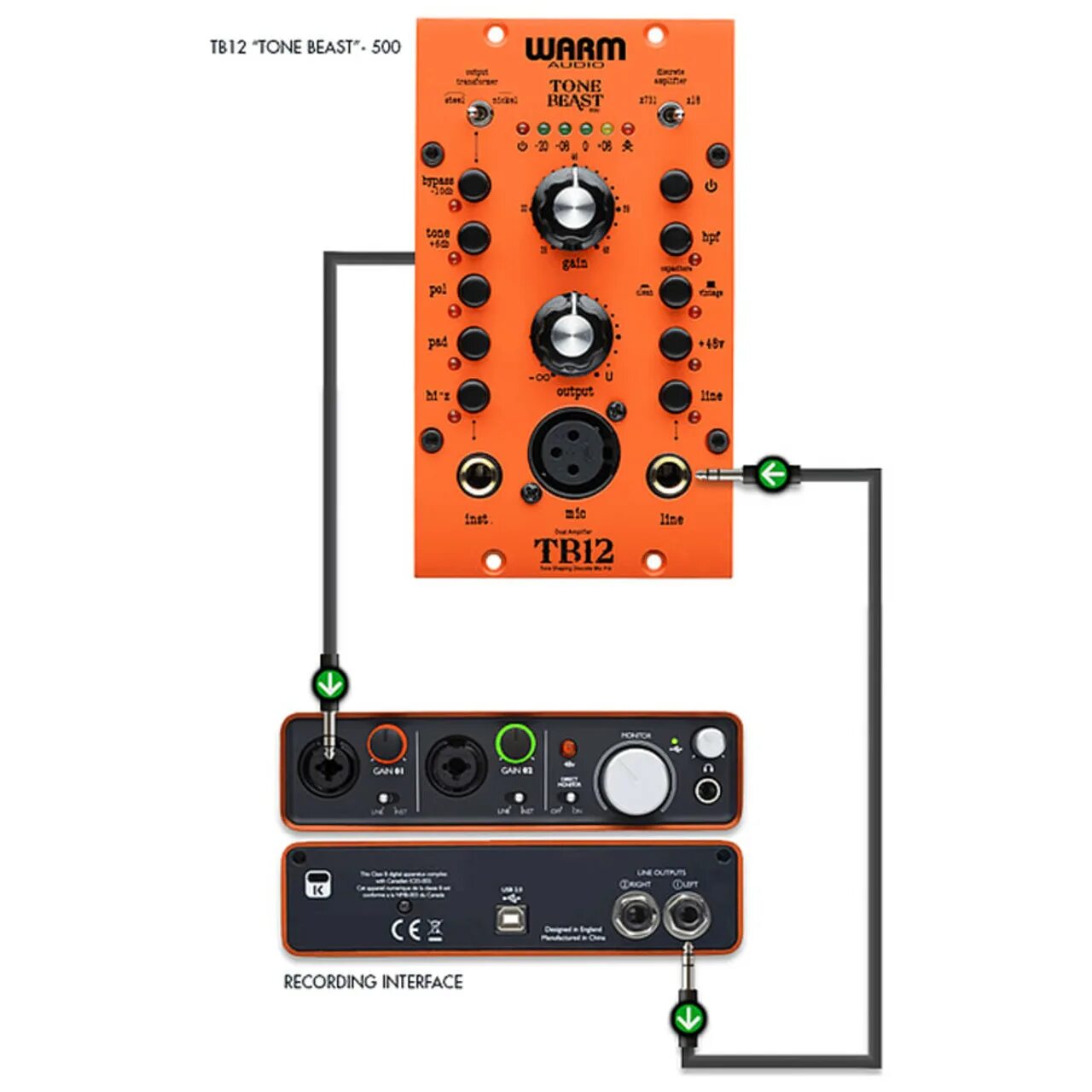 Tb12 "Tone Beast" Black. Warm Audio tb12-500. Звуковая карта внешняя USB С предусилителем. Deep Tone колонка.