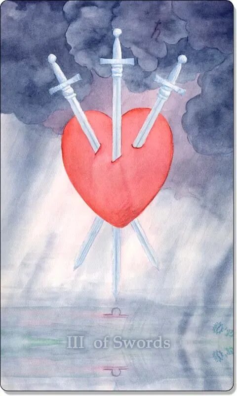 3 мечей значение. 3 мечей таро. тройка мечей таро. тройка мечей таро райдера уэйта. карта тройка мечей в таро уэйта.