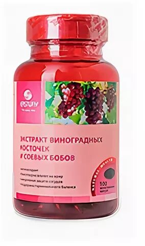 Наттокиназа с экстрактом виноградной
