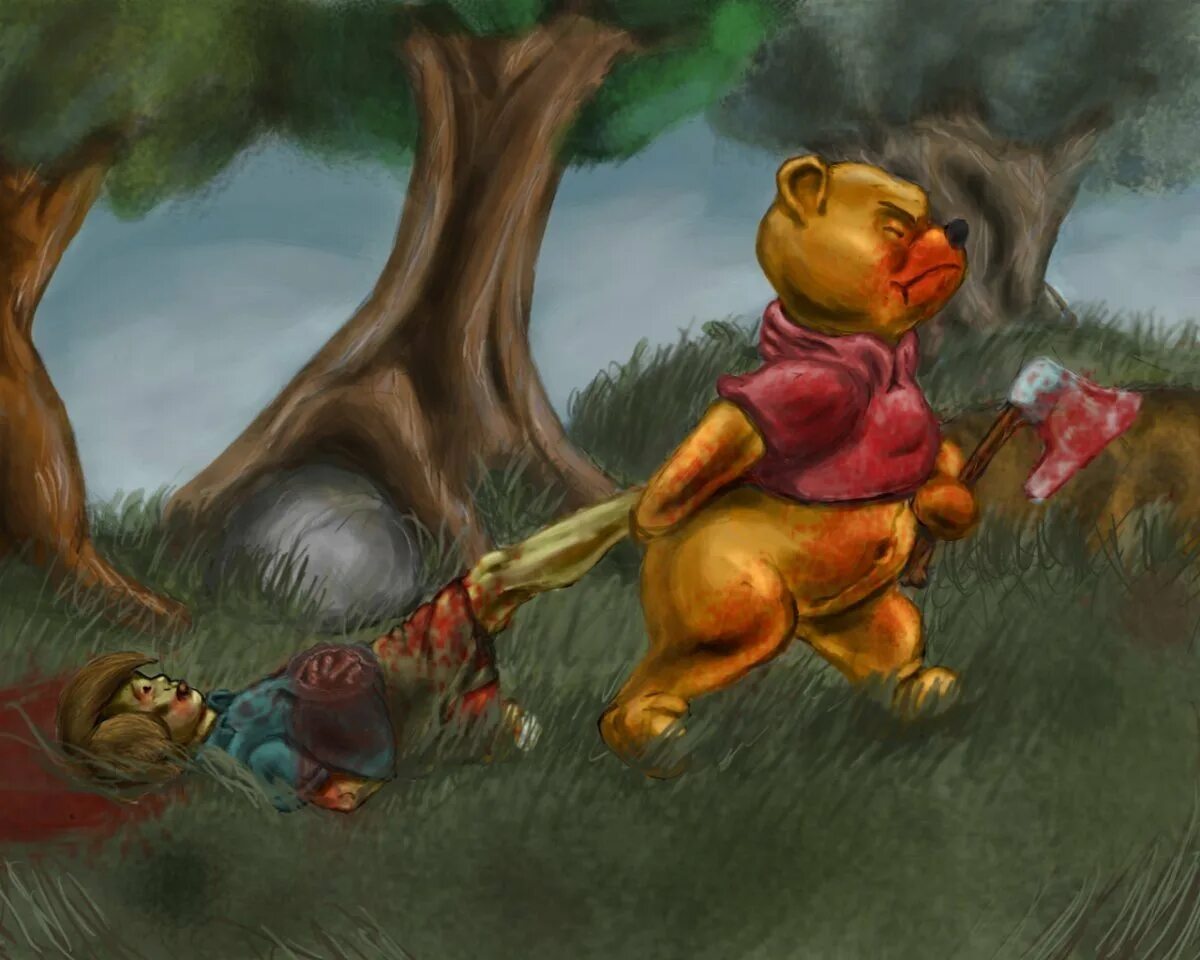 Винипух ужасы. Винни пух Winnie the Pooh человек. Vini pux zloy pitachok.