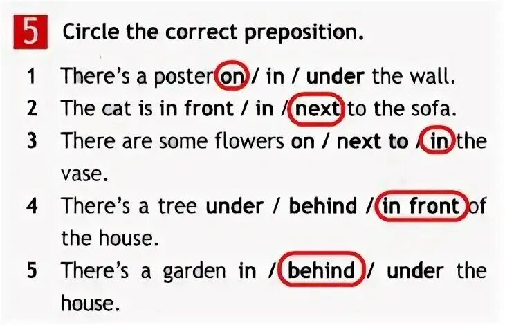Circle the correct 5 класс. Английский язык circle the correct preposition. Английский язык 5 класс circle correct preposition. Choose the correct preposition в английском. Англ ответы there is a Sofa in.