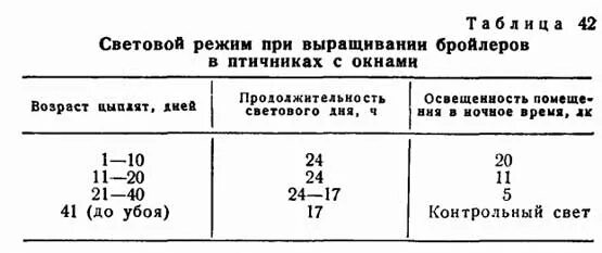 Таблица светового дня для цыплят несушек. Таблица света для цыплят бройлеров. Таблица освещения для цыплят бройлеров. Световой режим выращивания бройлеров.