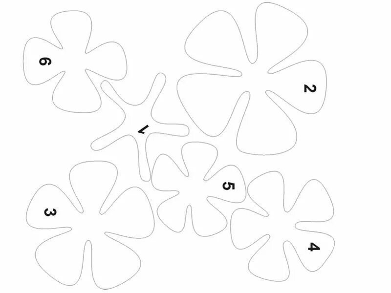 Трафарет для объемного вырезания. Трафареты для объемных цветов. Объемные цветы шаблоны. Шаблоны цветов для поделок. Трафарет "цветы".