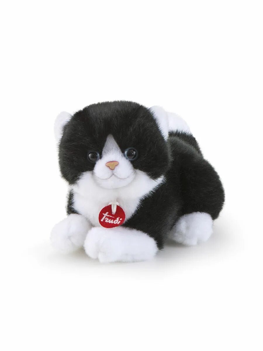 Белую кошку белую кошку игрушку. Кошечка Trudi Делюкс. Мягкая игрушка Trudi черно-белая. Мягкая игрушка кошка. Мягкая игрушка Trudi кошка.