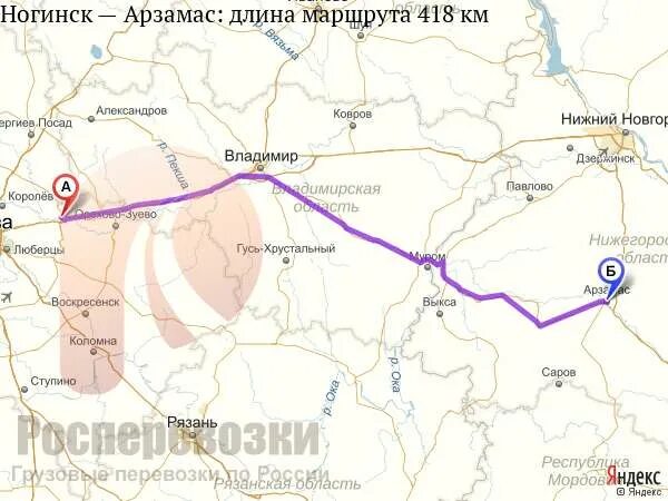 Движение автобусов в арзамасе