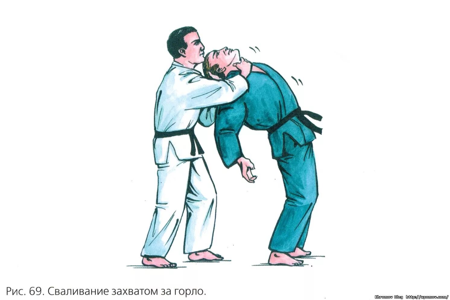 Захват значение. Захват за горло.