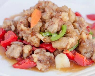 Соус со свининой и овощами