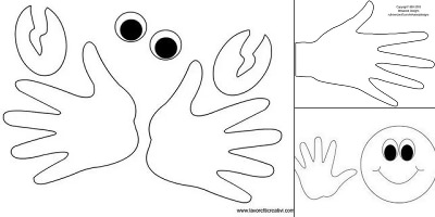 шаблон детской ладошки для вырезания