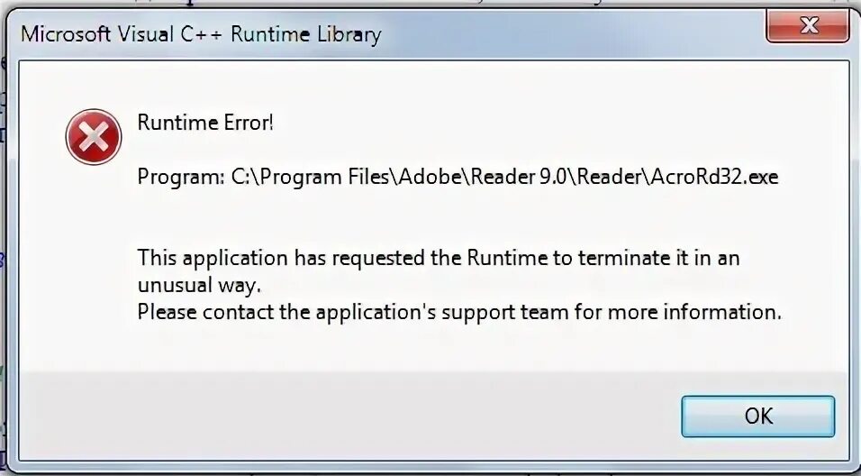 This application has requested the runtime. Ошибка runtime Error. Visual Studio runtime. Runtime Error! Program:. Runtime Error 216.
