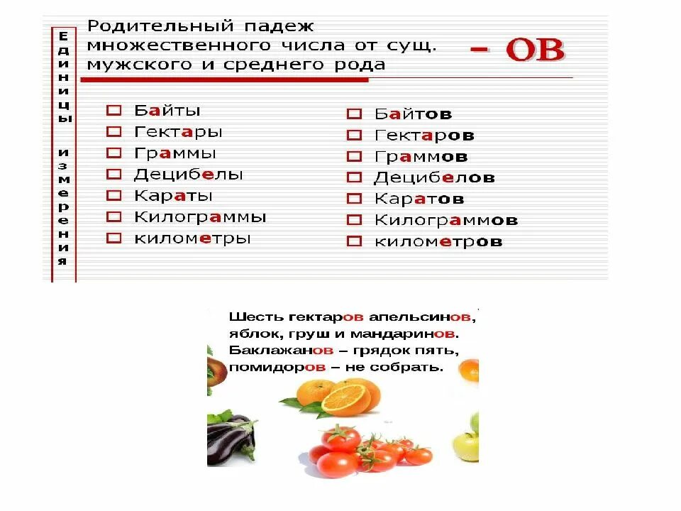 Какое окончание в слове помидор