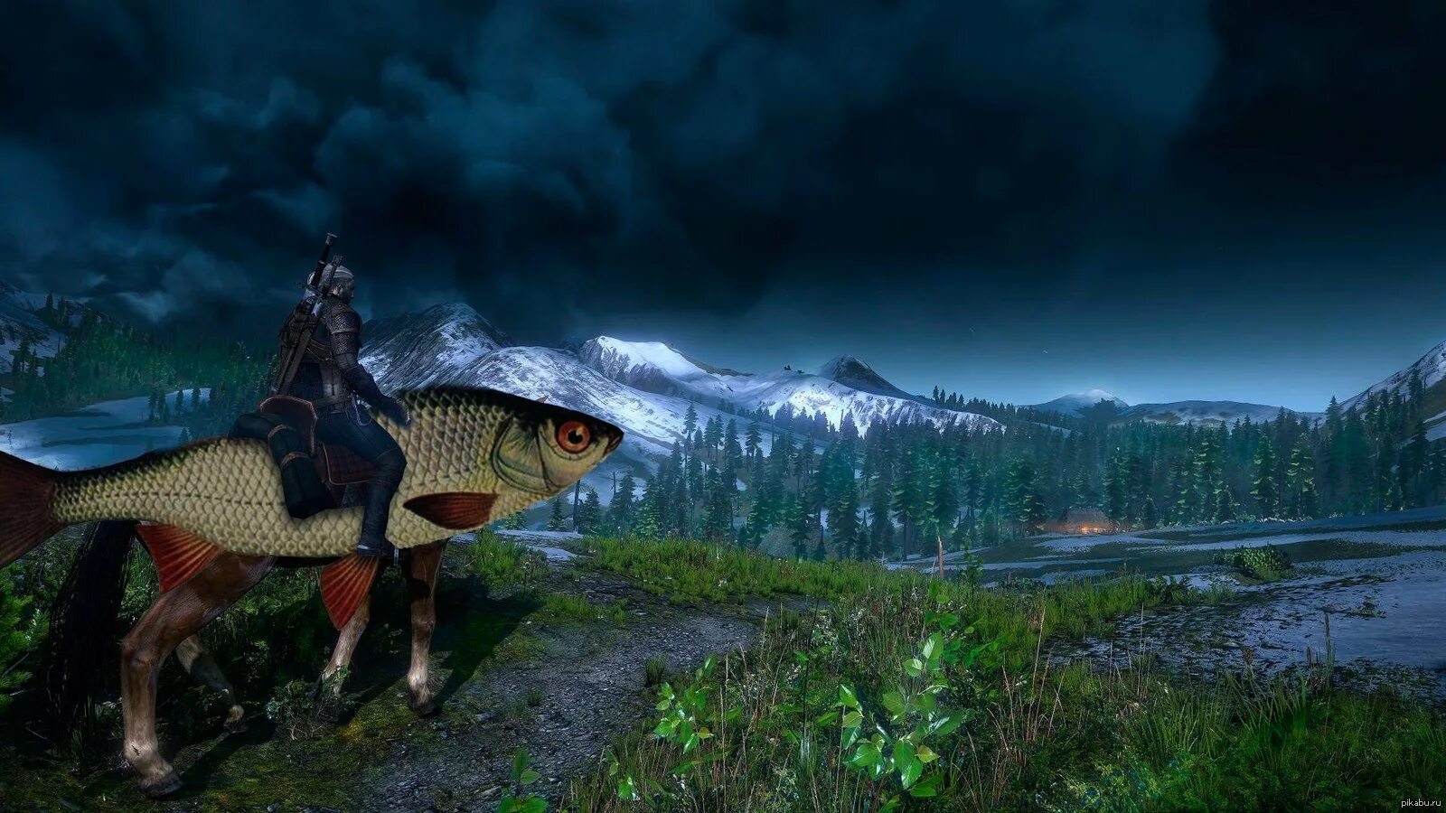 Игра рыбалка плотва. The witcher 3 плотва. плотва ведьмак 3. плотва лошадь ведьмака. плотва из ведьмак 3.