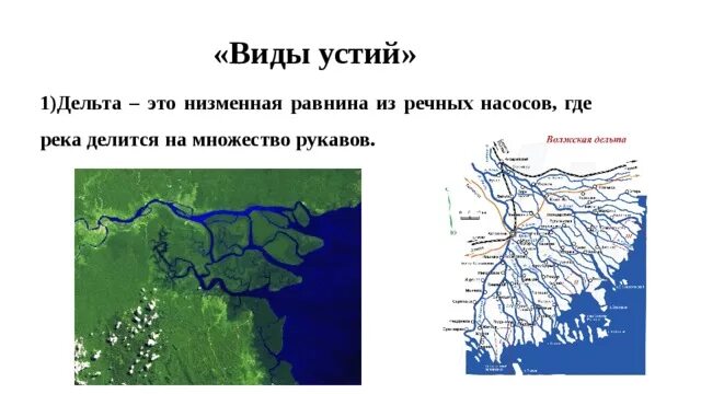 Устье и дельта. Дельта реки это в географии 6 класс. Дельта реки схема. Дельта реки и Устье реки. Типы устья реки Дельта и эстуарий.