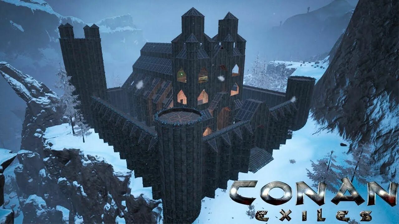 Замок Конан эксайл. Конан Exiles замки. Замки в Конан эксилес. Замок в Конан Экзайл.