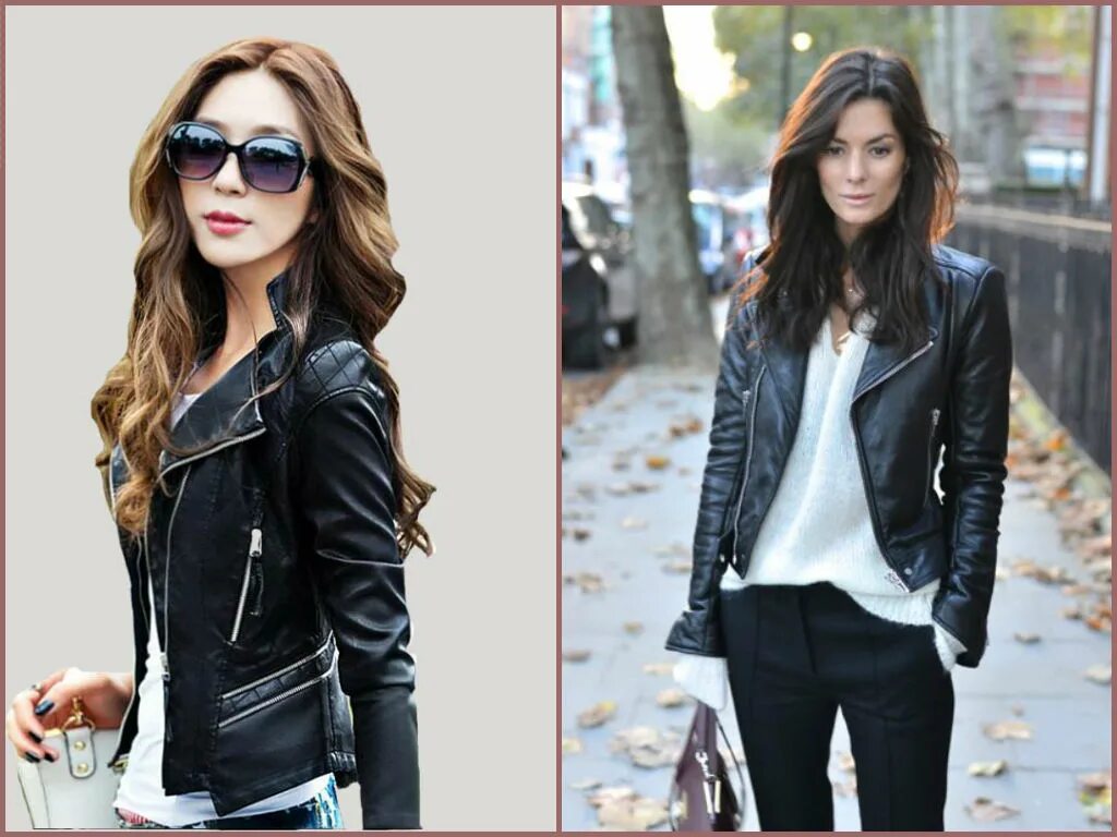 Образы с кожаной курткой. Стильные образы. С чем носить кожаную весной. Стильные кожаные куртки. С чем носить кожаную весной.