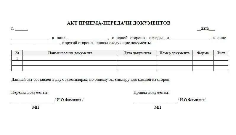 Форма акта передачи документации образец. Образец Бланка акта приёма передачи. Акт приёма-передачи бухгалтерских документов образец простой. Форма Бланка акта приема передачи.