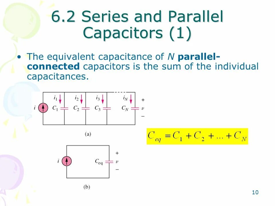 Parallel connection. Parallel capacitors. parallel and series connections of capacitor. capacitance connected. connecting capacitor in series.