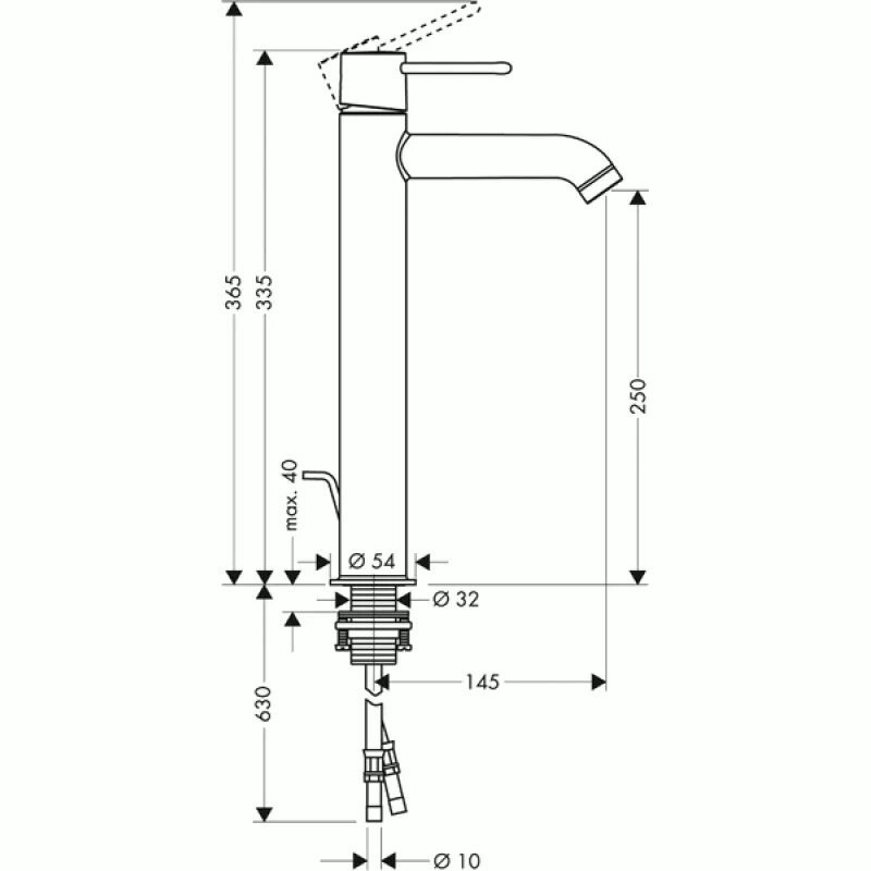 Высота излива смесителя для раковины. Смеситель для ванны Axor uno. Hansgrohe 1901 смеситель. Axor 16815000. Hansgrohe 30740731 Axor запчасти.