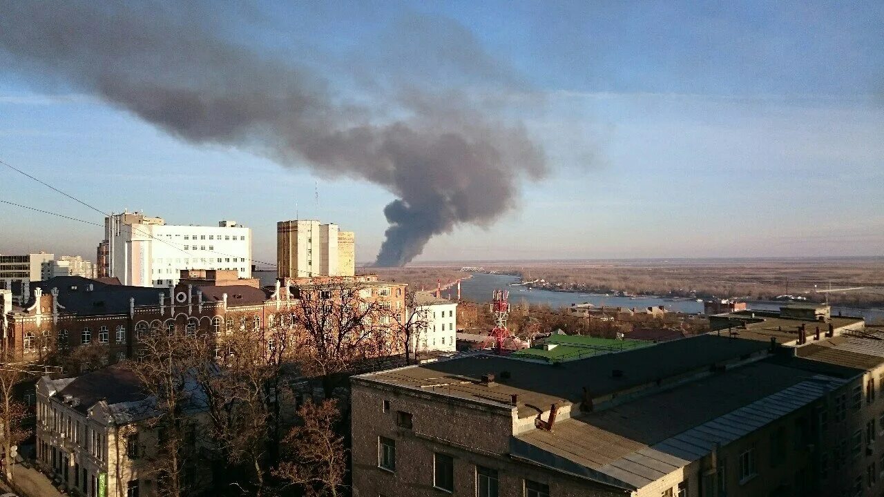 Пожар на левом берегу