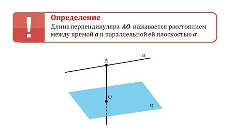 Расстояние от прямой до прямой называют